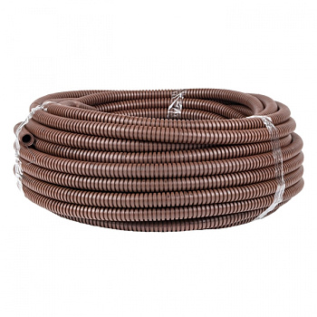 EKF PROxima Труба гофр. ПВХ Plast с зондом под темное дерево d16мм (25м.)