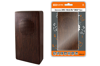 TDM Звонок ЗПС-10/2-Пт "ЭКО" бук (пров. без.кн., сеть, "птичка") SQ1901-0027