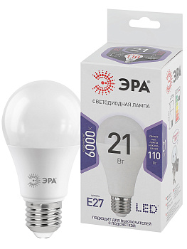 ЭРА LED A65-21W-860-E27 (диод, груша, 21Вт, хол, E27)