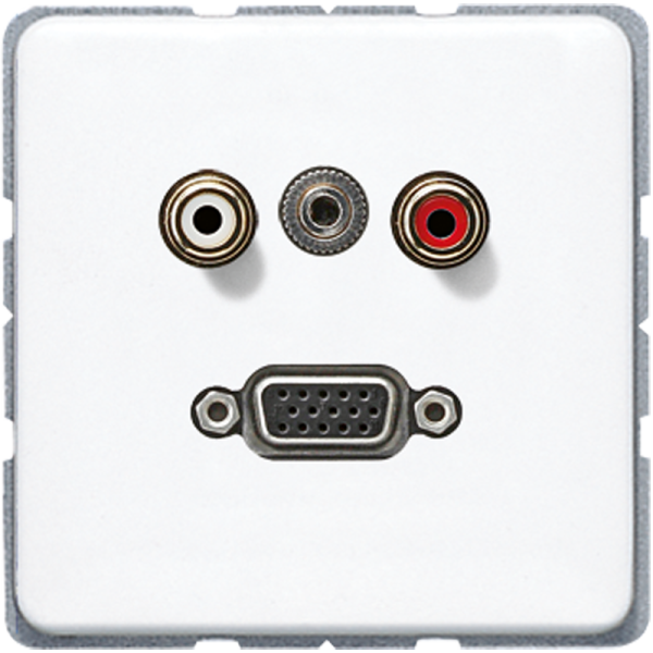 JUNG Мультимедиа-розетка, белый MACD1072WW