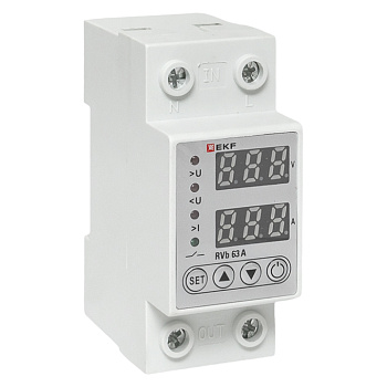 EKF Реле напряжения и тока с дисп. RVb 63A