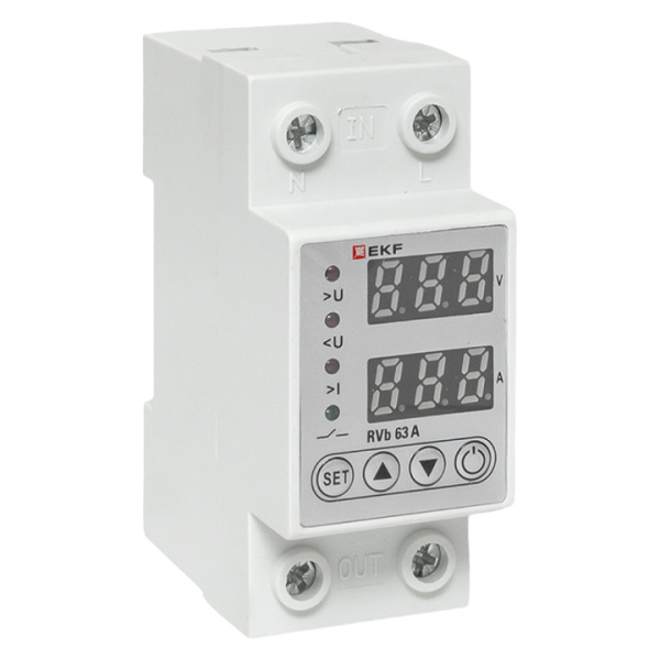 EKF Реле напряжения и тока с дисп. RVb 63A