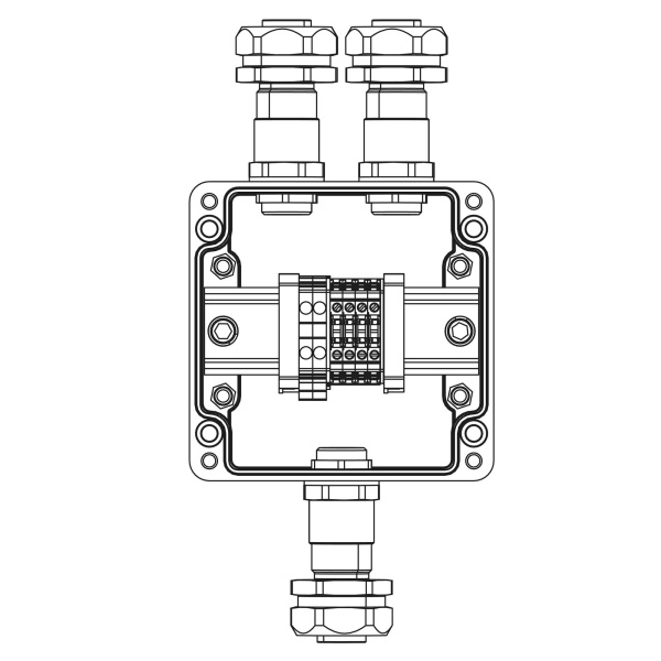 DKC TBE-P-03-(2xCBC.2-2xCBC.2(i)-2xTEO.2)-2xKAEPM2MHK-20(A)-1xKAEPM2MHK-20(C)1Ex e IIC Т5 Gb / Ex tb IIIC T95°C Db IP66