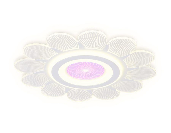 Купить Ambrella Потолочный светодиодный светильник с пультом AK4301 WH белый 105W D520*80 (ПДУ РАДИО 2.4)