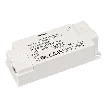 Arlight Блок питания ARJ-KE38950 (36W, 950mA, PFC) ( IP20 Пластик, 3 года) 029338