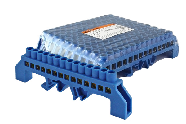 Купить TDM Шина "N" нулевая в изоляторе на DIN-рейку 8x12мм 14 групп SQ0801-0080