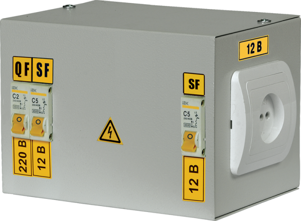 Купить IEK Ящик с понижающим трансформатором ЯТП-0,25 220/36-2 36 УХЛ4 IP31