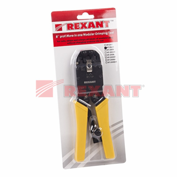 Купить Кримпер для обжима 10P10C / 8P8C / 6P6C / 4P4C (ht-200R) Rexant 12-3442