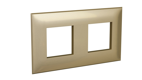 Купить DKC Рамка "Avanti", "Золотистый жемчуг", 2 поста (4 мод.)