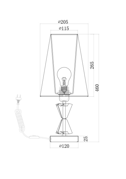 Купить Maytoni Modern Florero Хром Настольная лампа MOD078TL-01CH