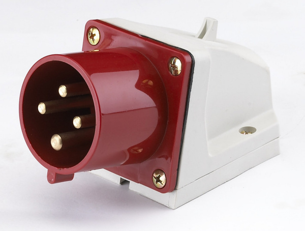 DEKraft Вилка стационарная 524 3Р+РЕ 32А 380В IP44 ВС-102