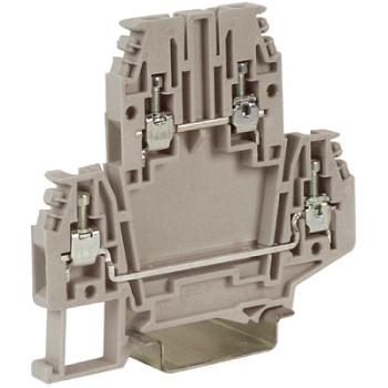 DKC DBC.2GR(Ex), проходной зажим серый 2 уровня 2,5 кв.мм ZDB100GR