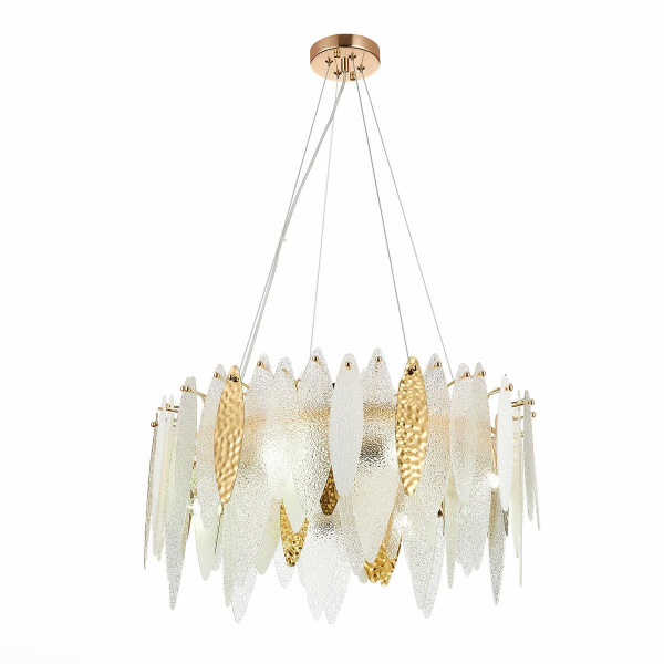 ST Luce SL1224.203.08 Люстра подвесная Золото/Прозрачный, Белый E14 8*60W