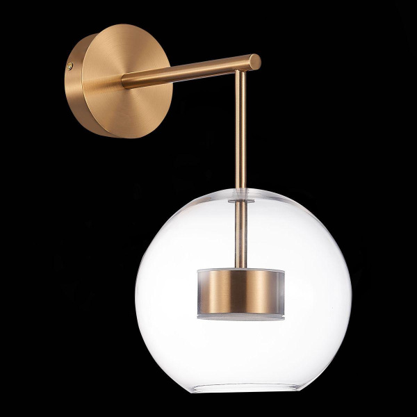 ST Luce SL1133.201.01 Бра Латунь/Прозрачный LED 1*14W 3000K Купить ST Luce SL1133.201.01 Бра Латунь/Прозрачный LED 1*14W 3000K