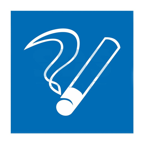 Табличка ПВХ информационный знак «Место курения» 200х200мм Rexant 56-0033-2