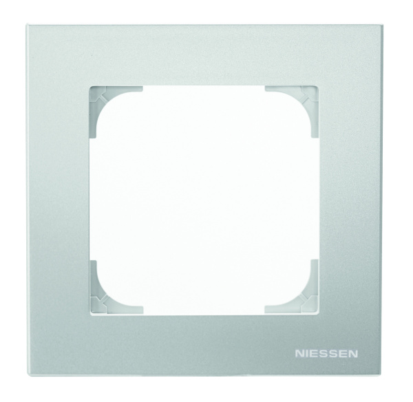 ABB SKY Серебристый алюминий Рамка 1-постовая 2CLA857100A1301