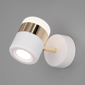 Eurosvet Настенный светодиодный светильник 20165/1 LED золото/белый a045463