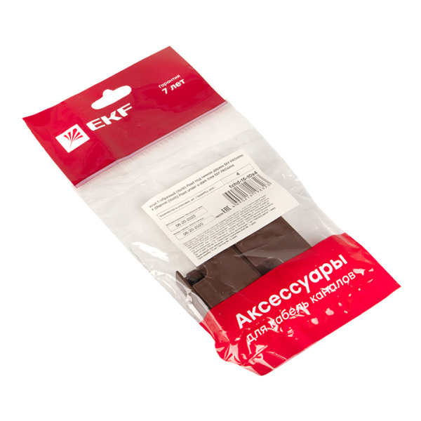 Купить EKF PROxima Угол T-образный (15х10) (4 шт) Plast под темное дерево