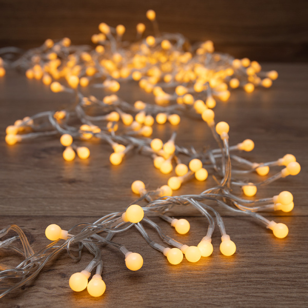 NEON-NIGHT Гирлянда "Мишура LED" 3 м прозрачный ПВХ, 288 диодов, цвет желтый 303-601