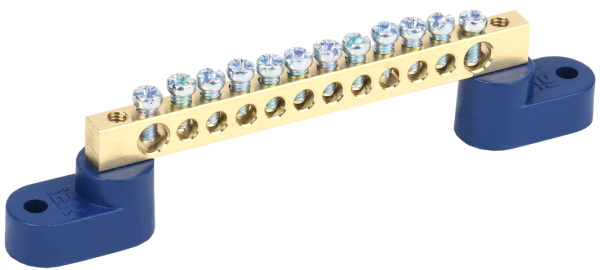 IEK Шина N ноль на двух угловых изол ШНИ-6х9-12-У2-С