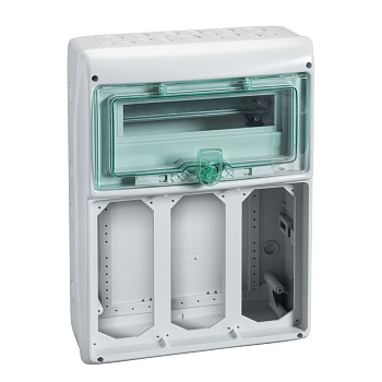 SE Kaedra Щит 12 модулей + 3 отверстия IP65 розетка 63А 13187