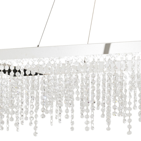 Купить Eglo Подвес LED ANTELAO с димм., 39W(LED), 1150х320, H1500, сталь, хром/хрусталь, прозрачный 39283