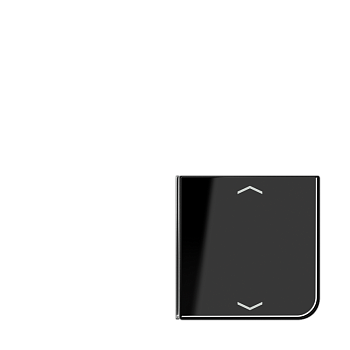 JUNG клавиша с символом для 3 и 4-клавишного пульта KNX, чёрная, для серии CD (верхняя левая верхняя левая и нижня правая) CD404TSAPSW14