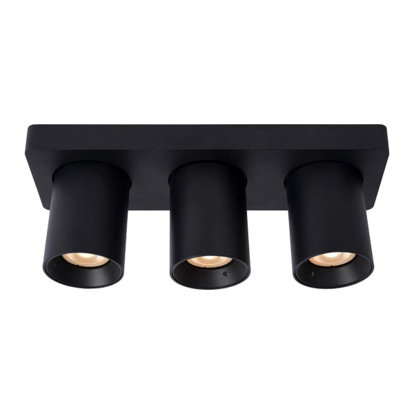 Купить Lucide Потолочный
светильник
NIGEL 09929/15/30,
Металл(черный)
H11,3/ L30/ W10
3xGU10