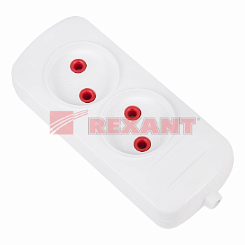 Колодка 2 гнезда «Эконом» Rexant 11-8708