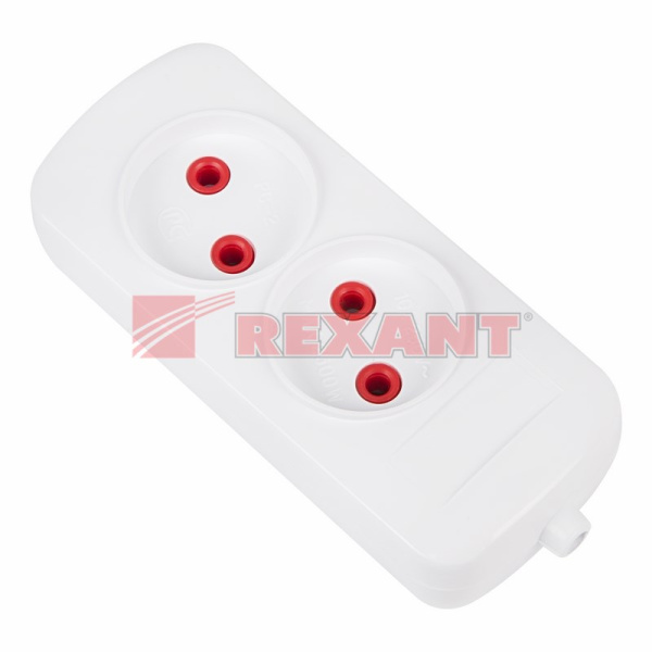 Колодка 2 гнезда «Эконом» Rexant 11-8708