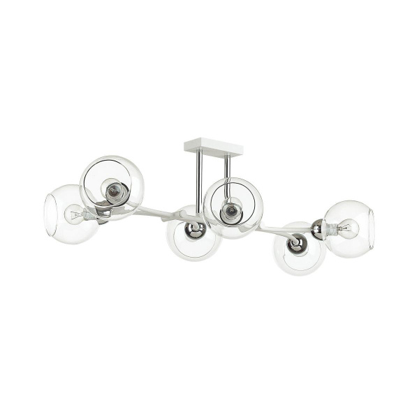 Купить Lumion 4517/6C MODERNI LN21 165 белый, хром Люстра потолочная E14 6*40W 220V ALANA