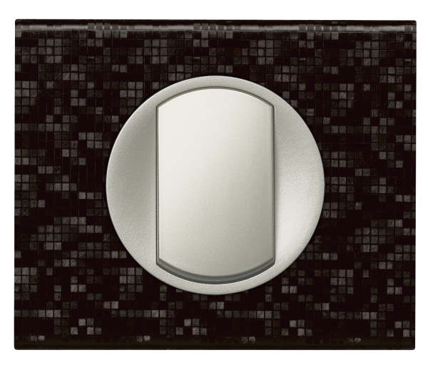 Купить Legrand Celiane2 Кожа блэк пиксел Рамка 1-я (2 мод) 069451