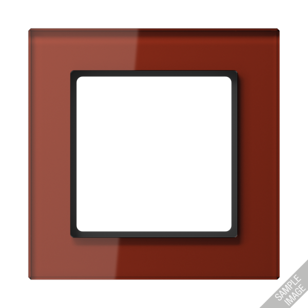 JUNG A creation Стекло Красный Оксид Рамка 4-ая AC584GLRT