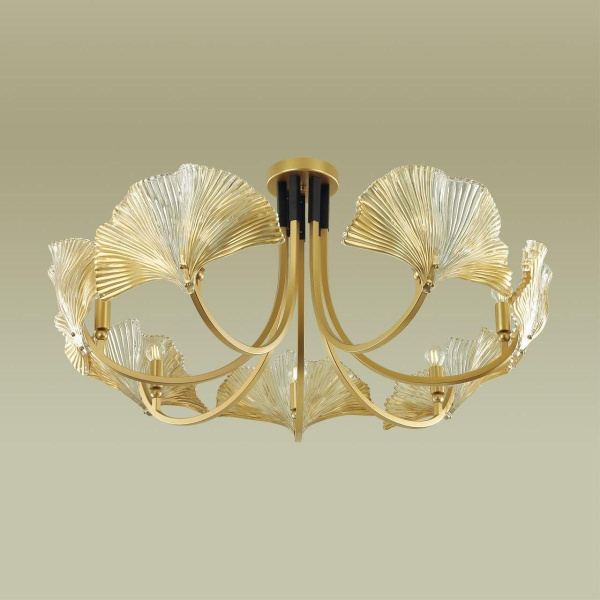 Купить Odeon Light 4870/7 HALL ODL_EX22 13 золотой/черный/стекло Люстра E14 7*40W VENTAGLIO