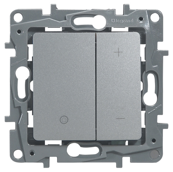 Купить Legrand Etika Алюминий Светорегулятор нажимной, 400Вт 672418