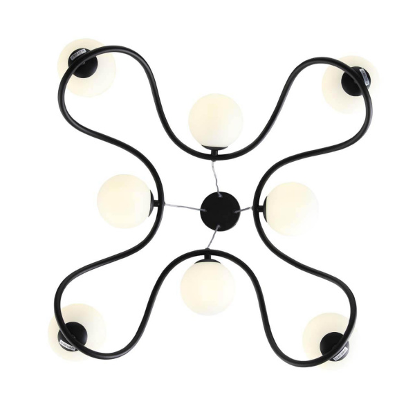 Купить ST Luce SL1502.403.08 Светильник подвесной Черный/Белый G9 8*3W