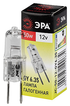 ЭРА GY6.35-JC-50W-12V (галоген, капсула, 50Вт, нейтр, GY6.35)