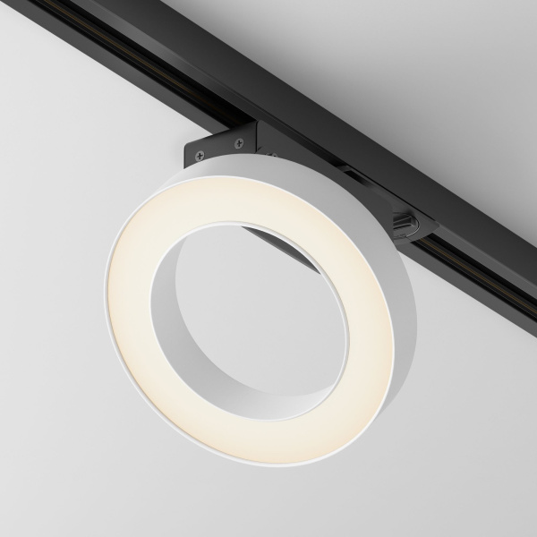 Maytoni Трековый светильник Черно-белый Rim TR044-1-12W3K-W