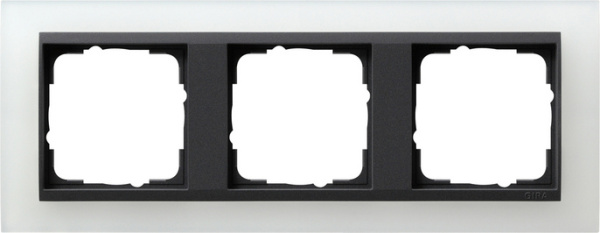 Gira Event Opaque Белый матовый/Антрацит Рамка 3-ая 021324