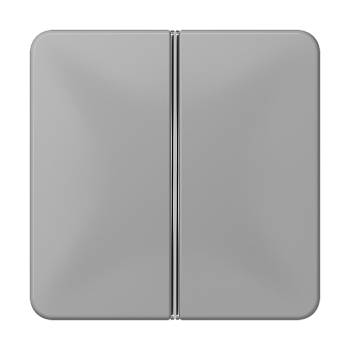 JUNG 2-клавишная накладка для пульта КNX, серая, для серии СD CD402TSAGR