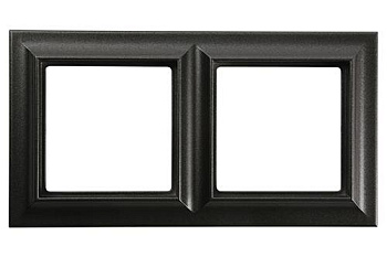 JUNG EcoProfi Standart Черный матовый Рамка 2-ая EPS482SWM