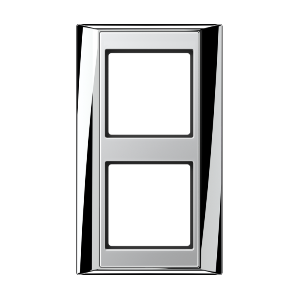 JUNG А Plus Хром/Алюминий Рамка 2-ая AP582GCRAL