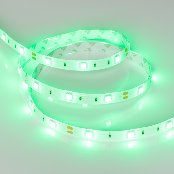 Купить Arlight Светодиодная лента RTW 2-5000SE 12V Green (5060, 150 LED, LUX) (7.2 Вт/м, IP65) 016508