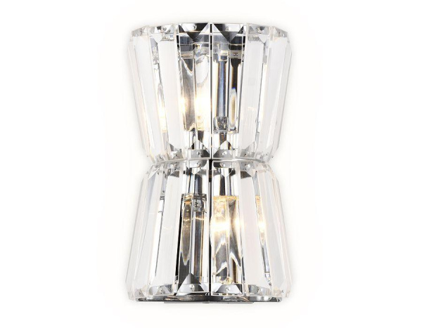 Ambrella Светильник настенный TR5217/2 СН/CL хром/прозрачный E14/2 max 40W 245*150*110 Ambrella Светильник настенный TR5217/2 СН/CL хром/прозрачный E14/2 max 40W 245*150*110