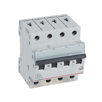 Legrand TX3 Автоматический выключатель 4P 16A (B) 6000 404014