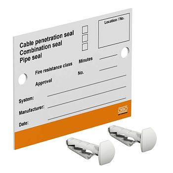 OBO Bettermann Маркировочная табличка (англ.яз) 7205429