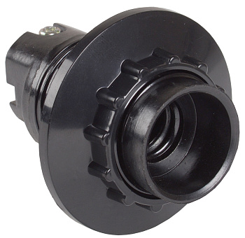 IEK Пкб14-04-К11 Патрон карболитовый с кольцом, Е14, черный