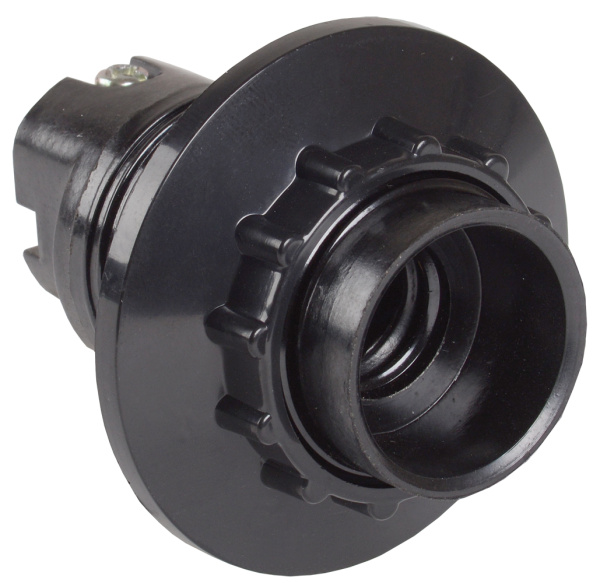 IEK Пкб14-04-К11 Патрон карболитовый с кольцом, Е14, черный