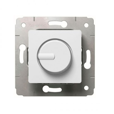 Legrand DIY Cariva Бел Светорегулятор поворотный 300W для л/н (вкл поворотом) 695938