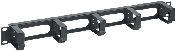 IEK ITK Кабельный органайзер 19" 1U, 5 колец, черный CO05-1M5RM